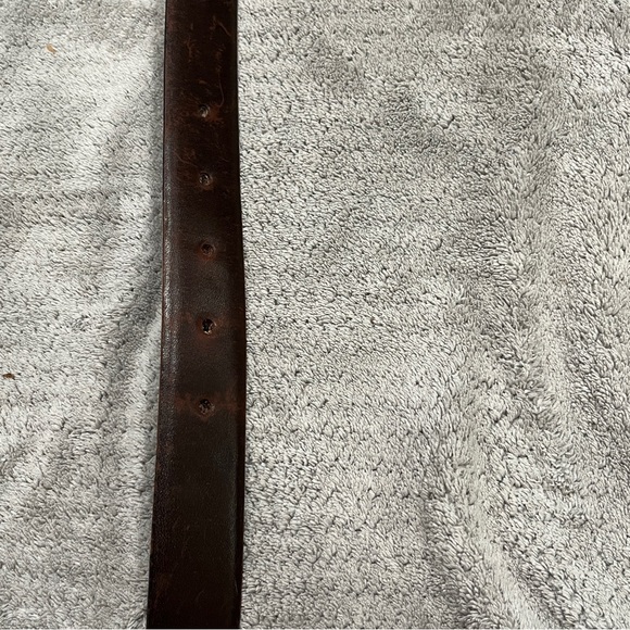 Vintage yves saint Laurent brown/black leather belt reversible size 38 - Picture 6 of 7